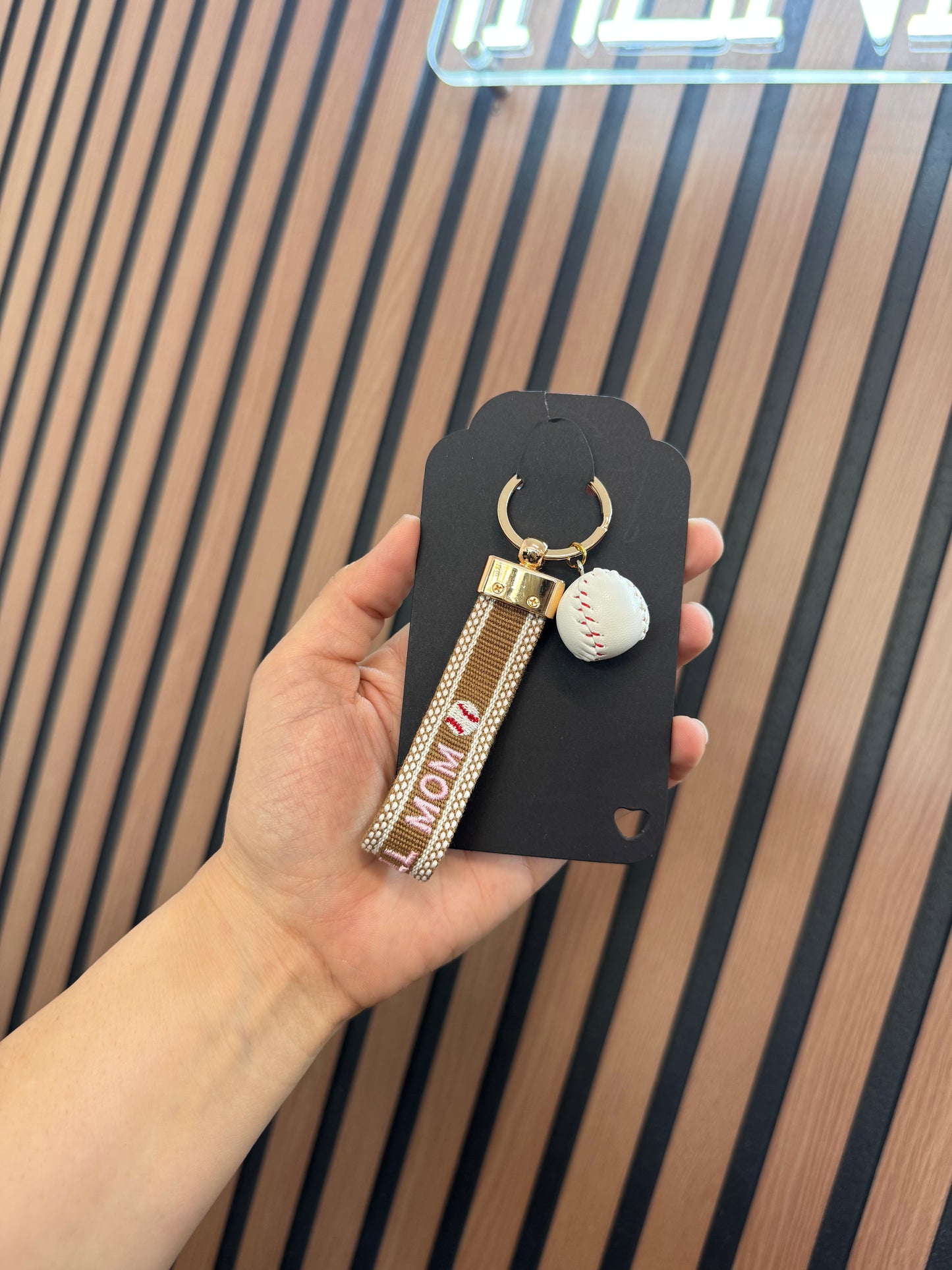 Baseball Mom keychain
