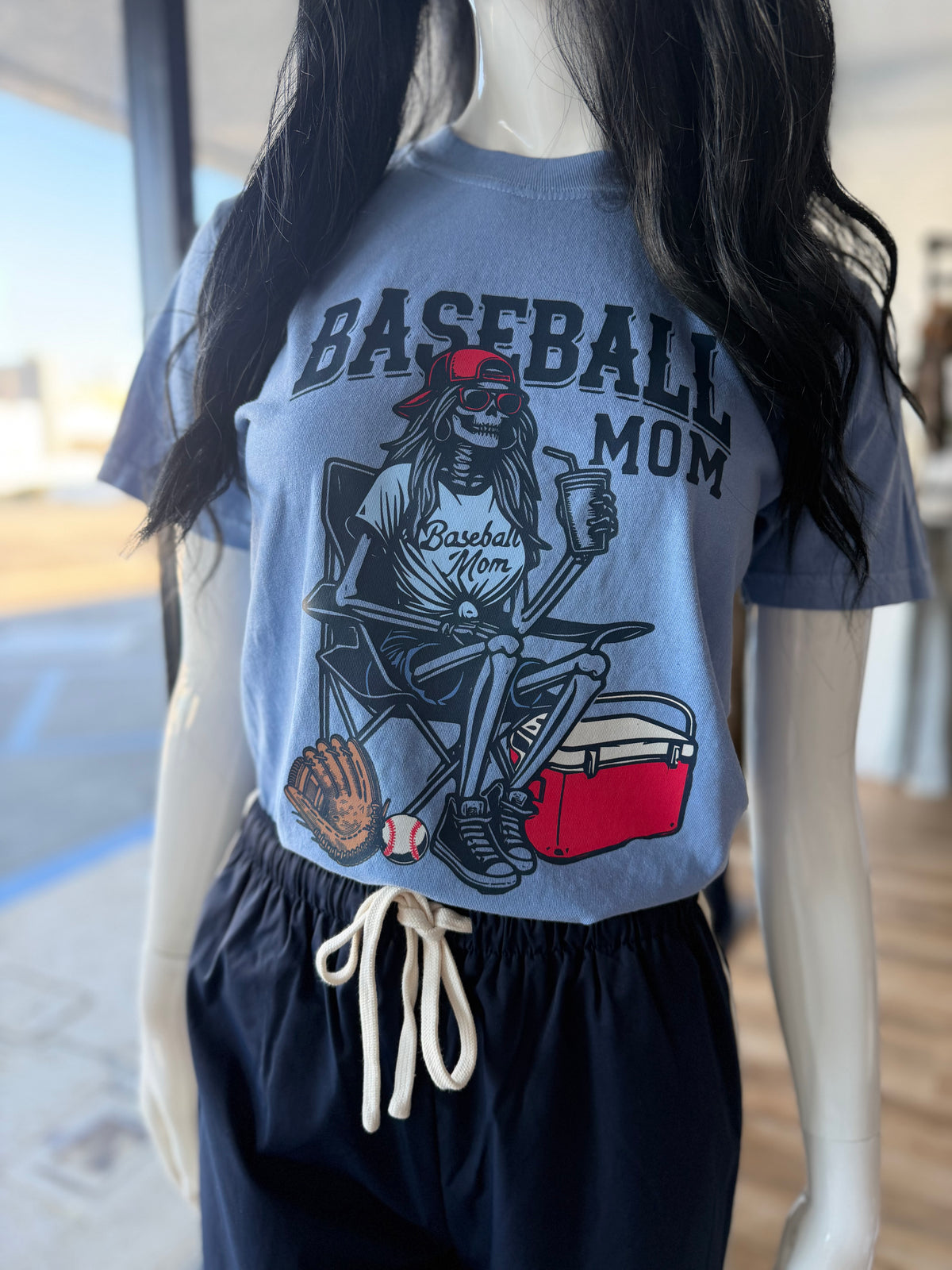 Skeleton Baseball Mom