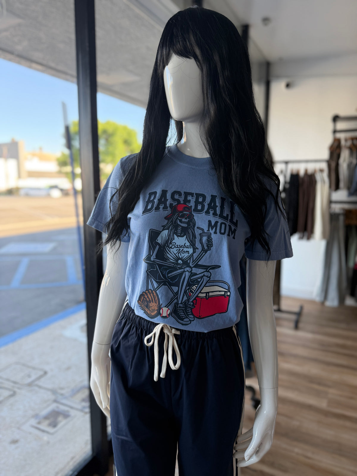 Skeleton Baseball Mom